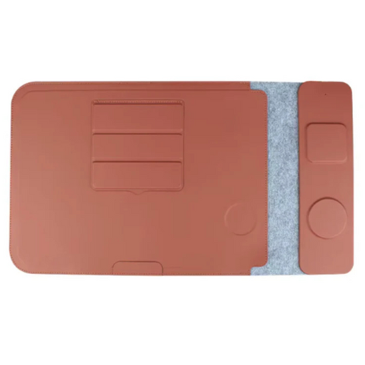 MagLift Sleeve | Capa para Notebook com Suporte e 2 Carregador Sem Fio